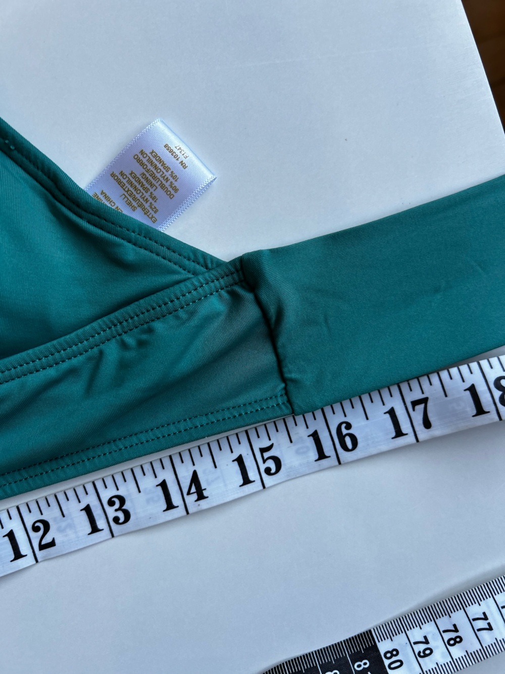 Anne Cole Bikini SET Halter Top Skirt Bottom Teal Green Size Large - Picture 5 of 14